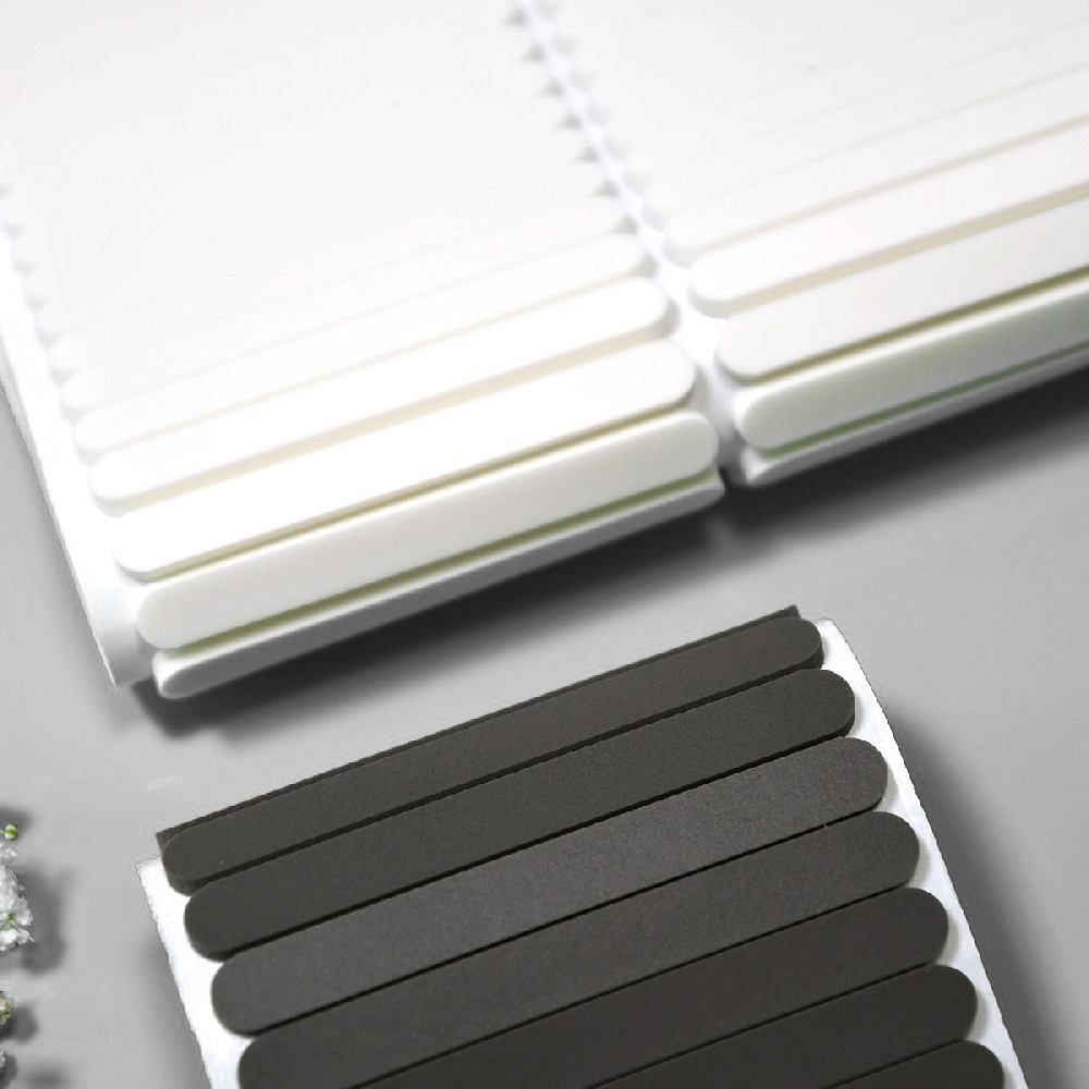 Round white latex sponge strip